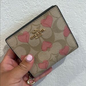 Coach Pink Heart Wallet